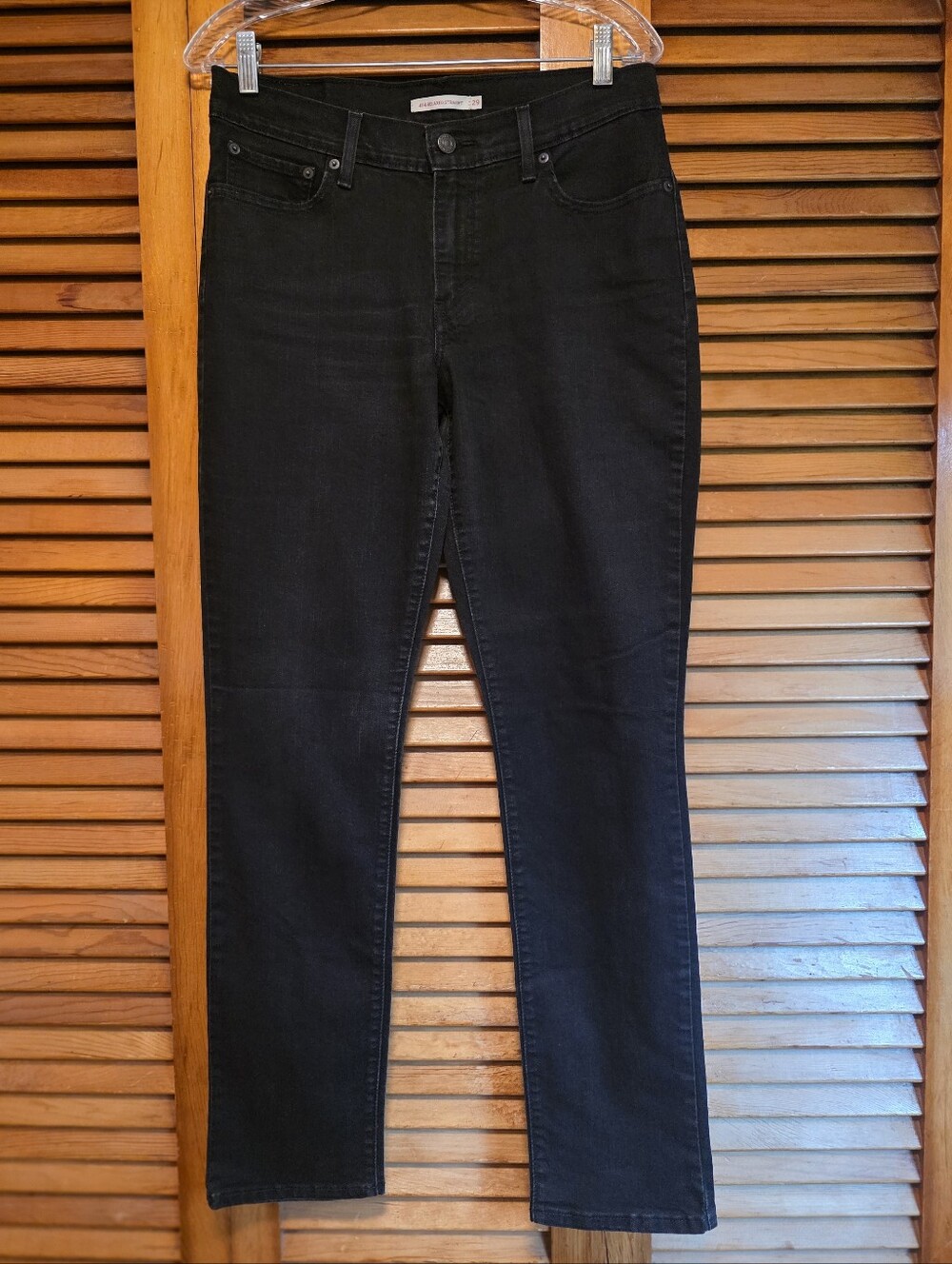 Levi's 414 Relaxed Straight Jeans Black Size 29 Women's